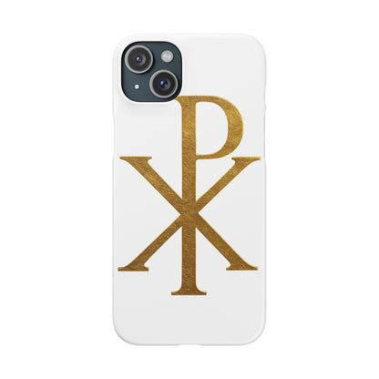 White Chi Rho Snap Case for iPhone – The Way, Truth & Life