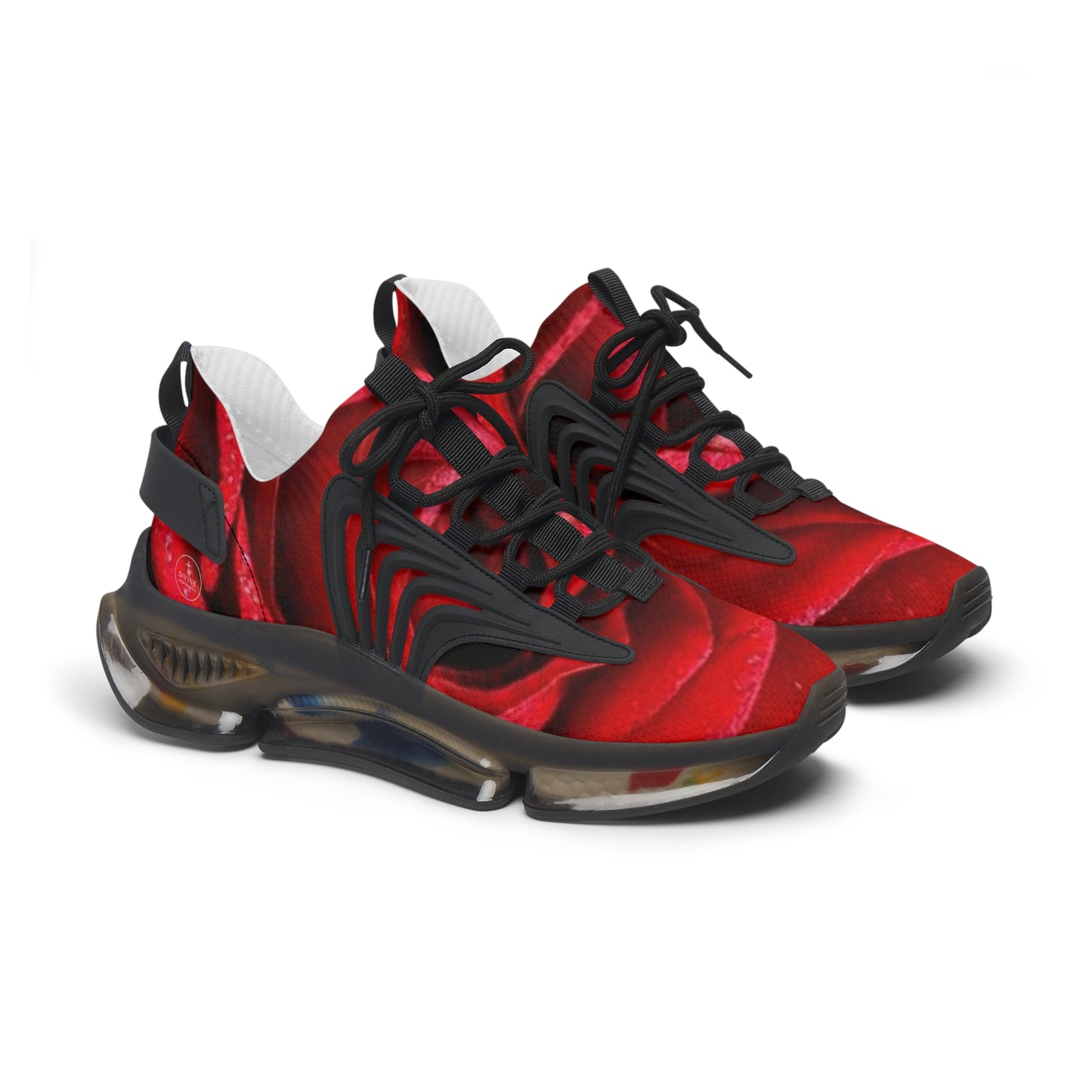 Crimson Valor – Men’s Bold Faith Sneakers