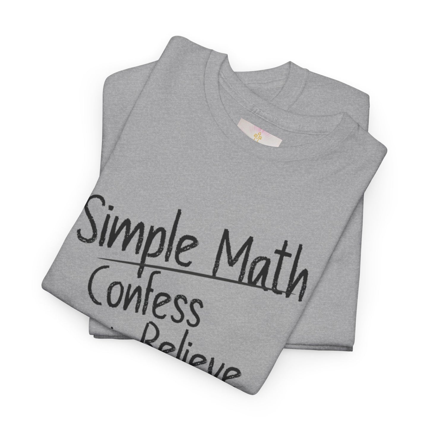 Simple Math of Salvation Men’s T-Shirt – Bold Faith (Black Chalk)