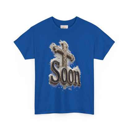 Soon: The Coming King Cross Tee – Men’s Faith Shirt
