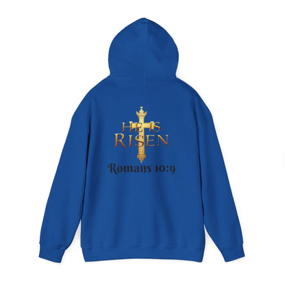 He Is Risen - Women's Christian Hoodie (Dark Lettering)