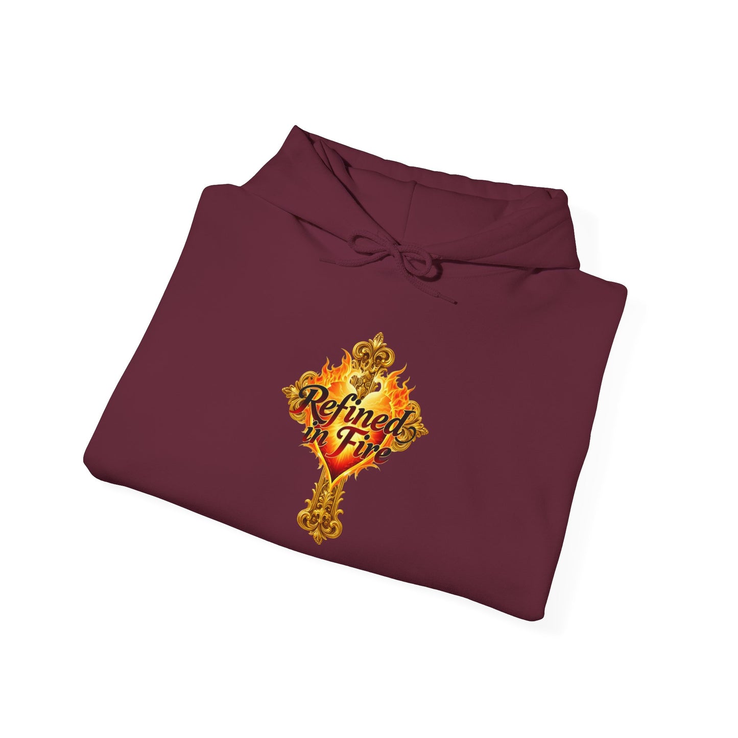 Refined by Fire - Women's Ornate Christian Hoodie