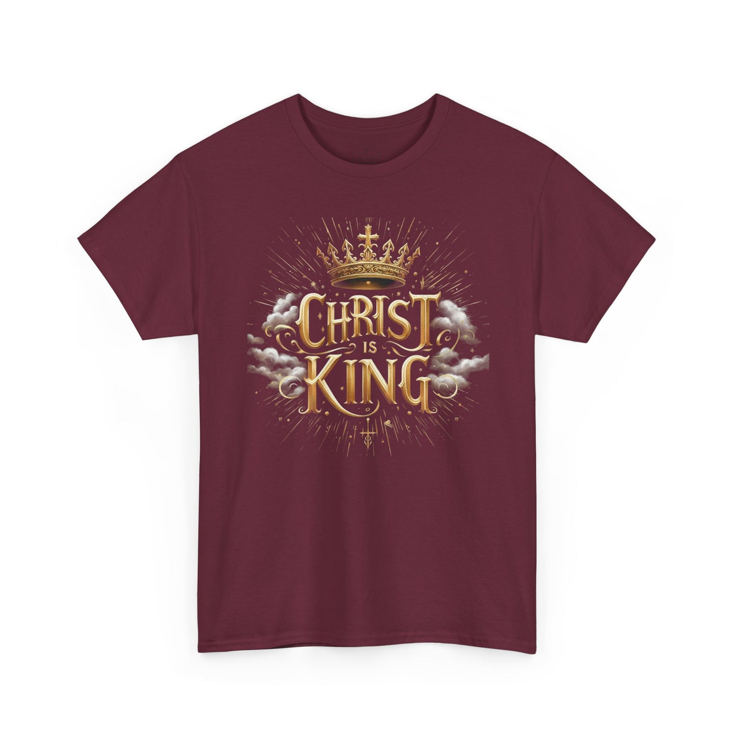 Christ is King Crowned - Men's Christian T-Shirt