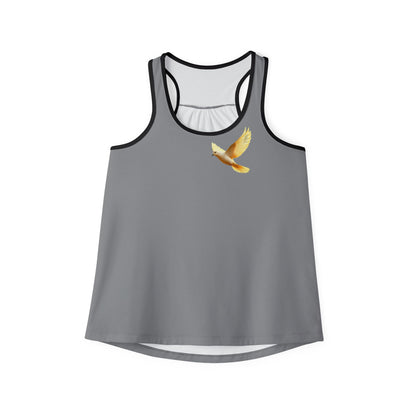 Golden Dove Women’s Christian Tank Top in Grey – Spirit of Peace and Power