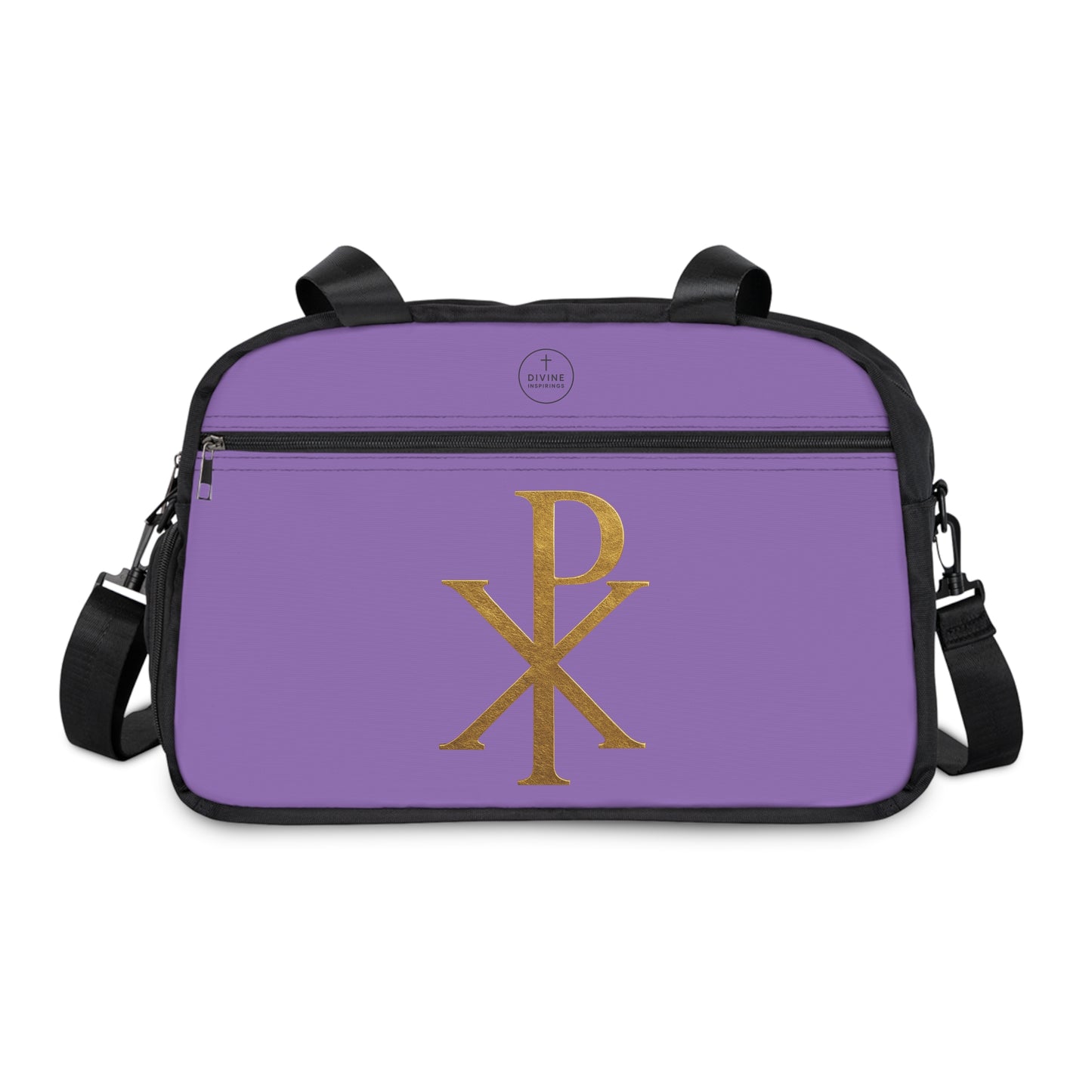 Women's Victory in Christ Fitness Bag in Purple – Chi Rho Symbol