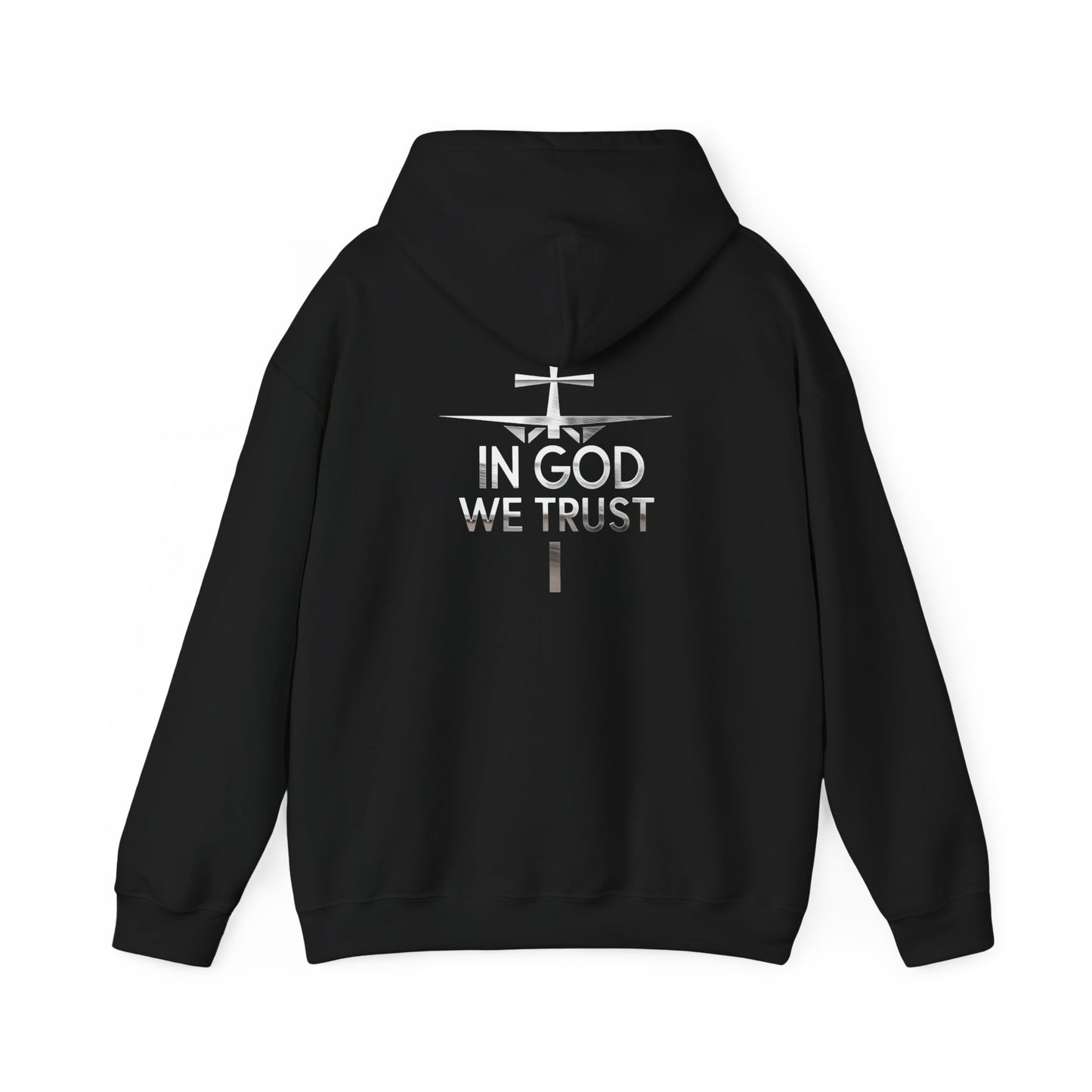 In God We Trust (silver) | Men’s Christian Hoodie
