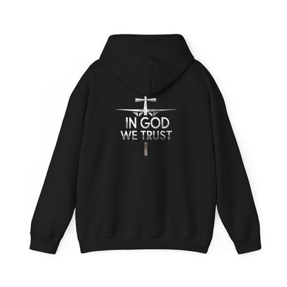 In God We Trust (silver) | Men’s Christian Hoodie
