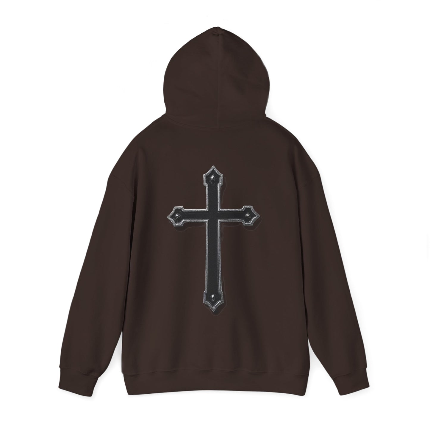 Warrior’s Black Cross Women’s Hoodie – Front & Back Christian Apparel | Ephesians 6:11