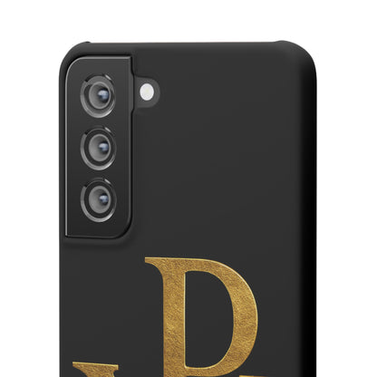 Our Eternal Hope in Christ - Black Chi Rho Snap Case for Samsung