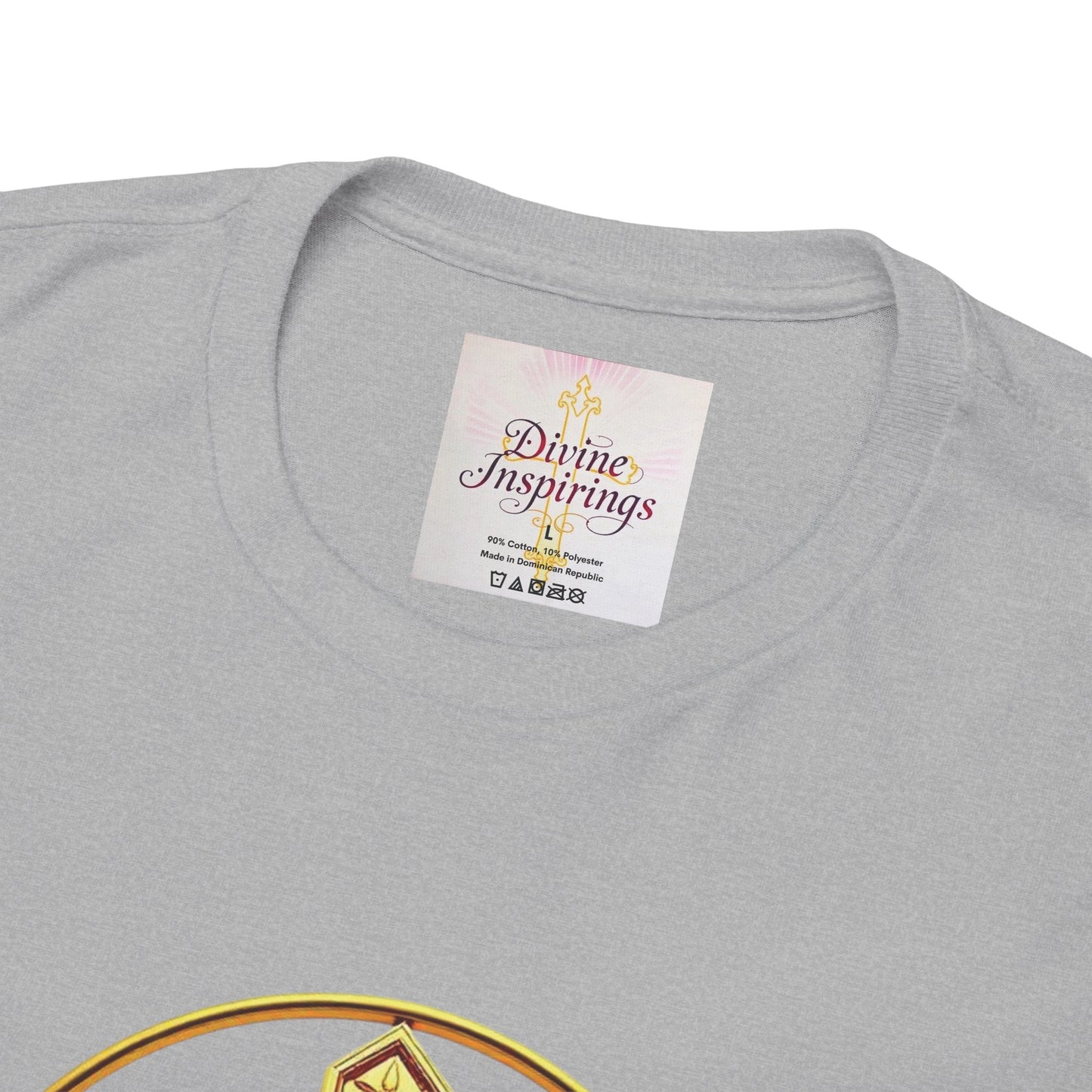 Men’s Romans 10:9 Christian T-Shirt – Jesus Is Lord & He Is Risen (Dark Lettering)