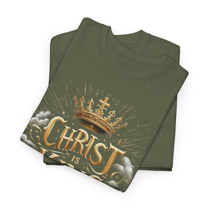 Christ is King Crowned - Men's Christian T-Shirt