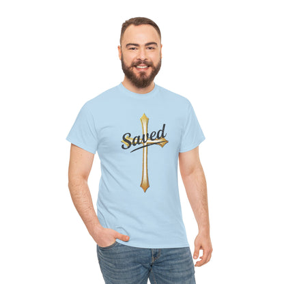 Saved Men's Tee – Christian Faith Apparel with Bold Design