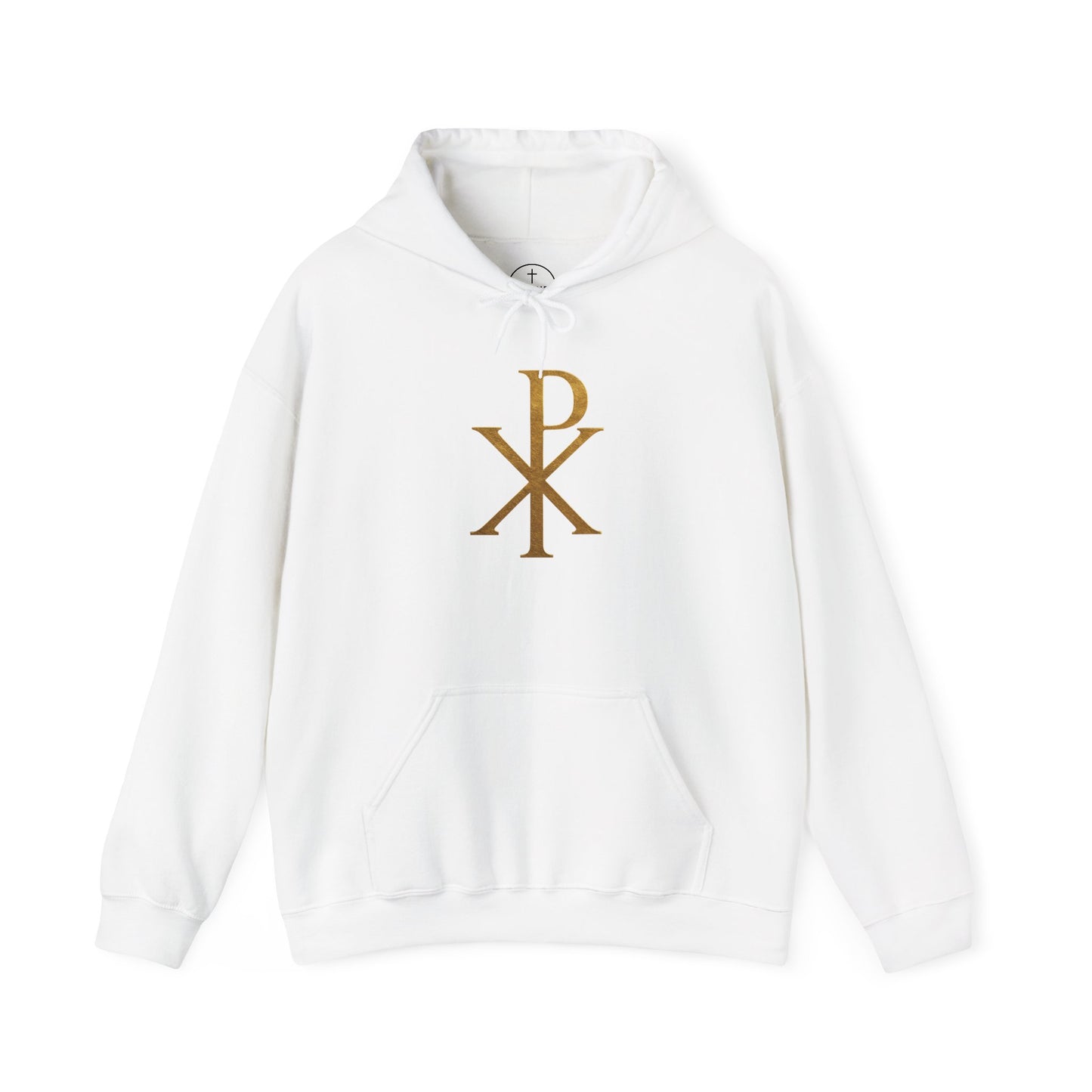Chi Rho in Gold - Men’s Christian Hoodie