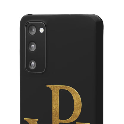 Our Eternal Hope in Christ - Black Chi Rho Snap Case for Samsung