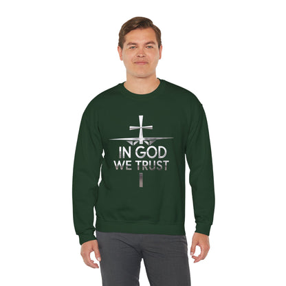 In God We Trust (Silver Ed.) - Men’s Christian Sweatshirt