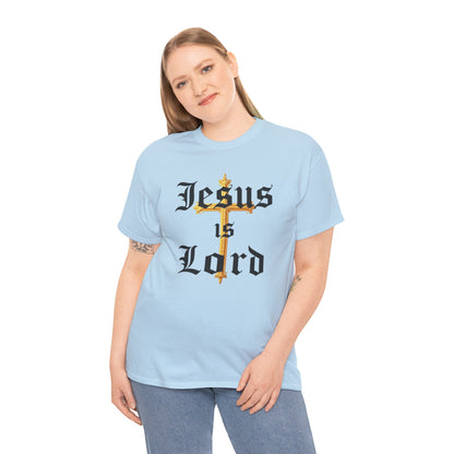 Jesus is Lord with Cross - Women's Christian T-Shirt