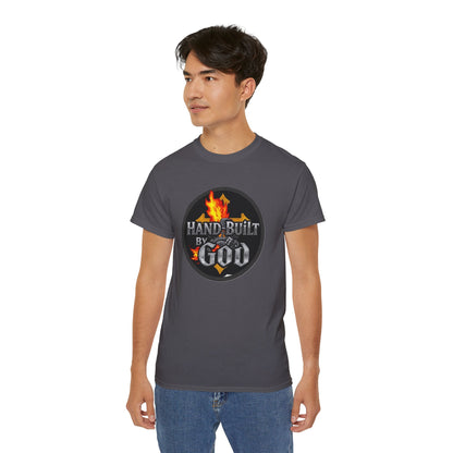 Men’s “Hand Built By God” Christian T-Shirt