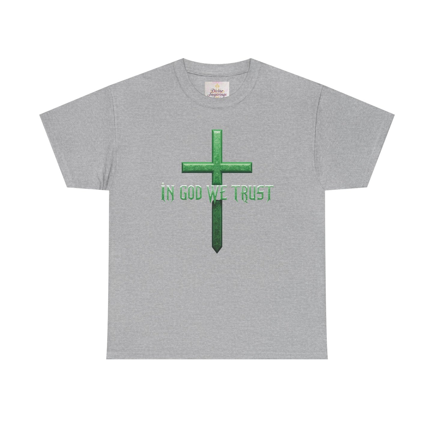 Bold Faith – Men’s Christian “In God We Trust” Cross Tee
