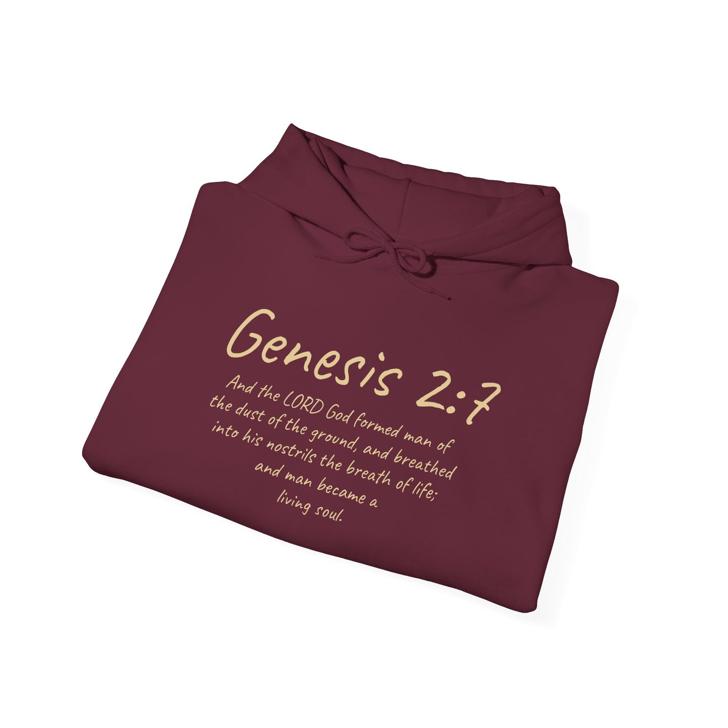 Formed from the Dust (Light Lettering) | Men’s Christian Hoodie with Genesis 2:7