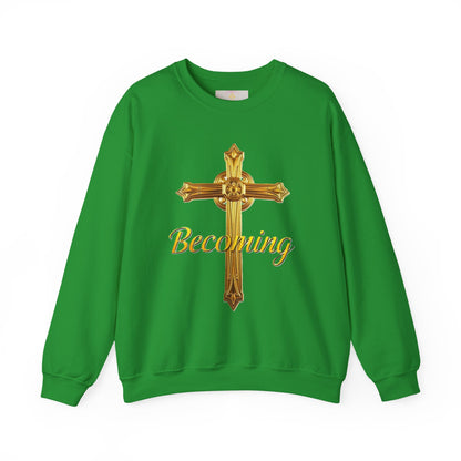 Becoming Men’s Faith Sweatshirt – Dark Lettering (Philippians 1:6)