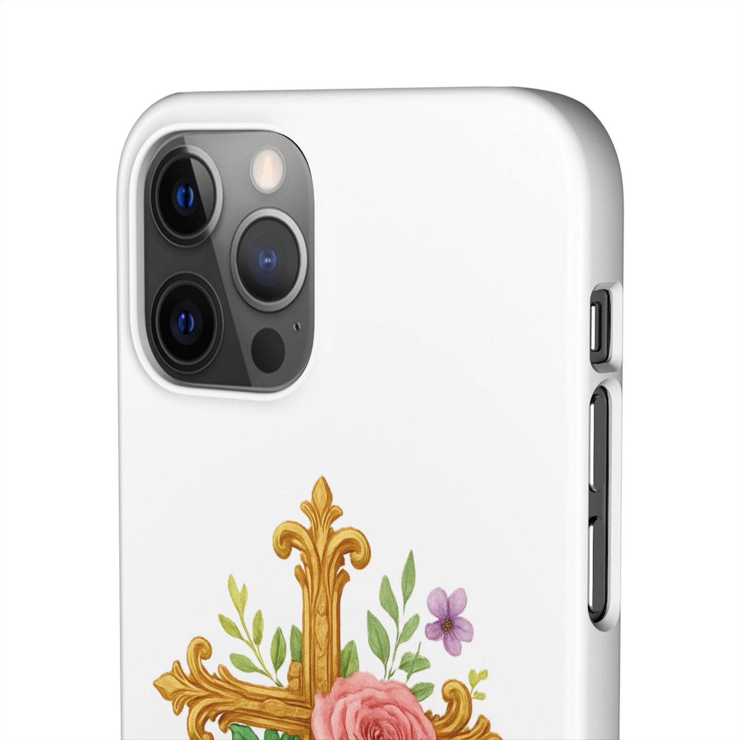 Floral Cross Snap Case for iPhone – Faith in Bloom