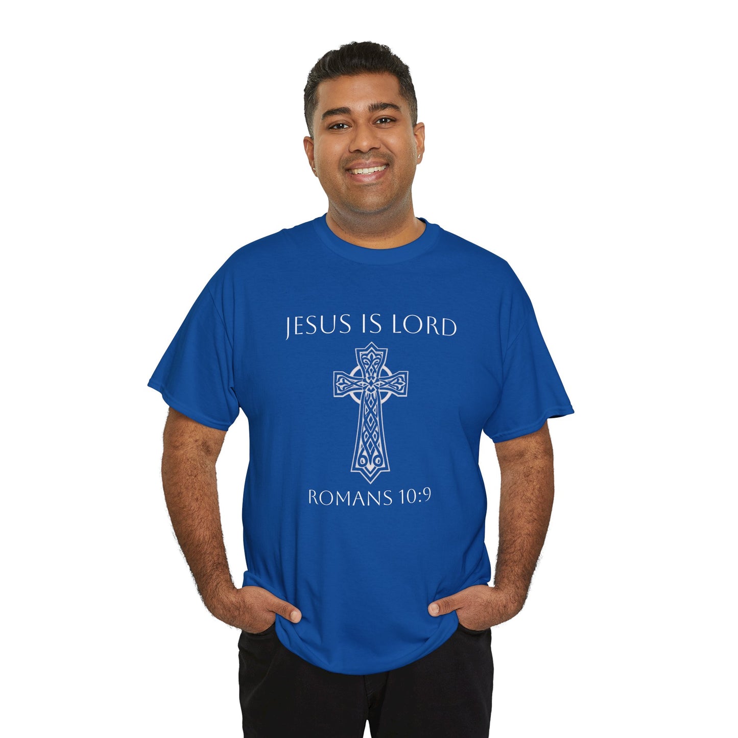 Jesus Is Lord – Men’s Christian Tee (White Lettering)