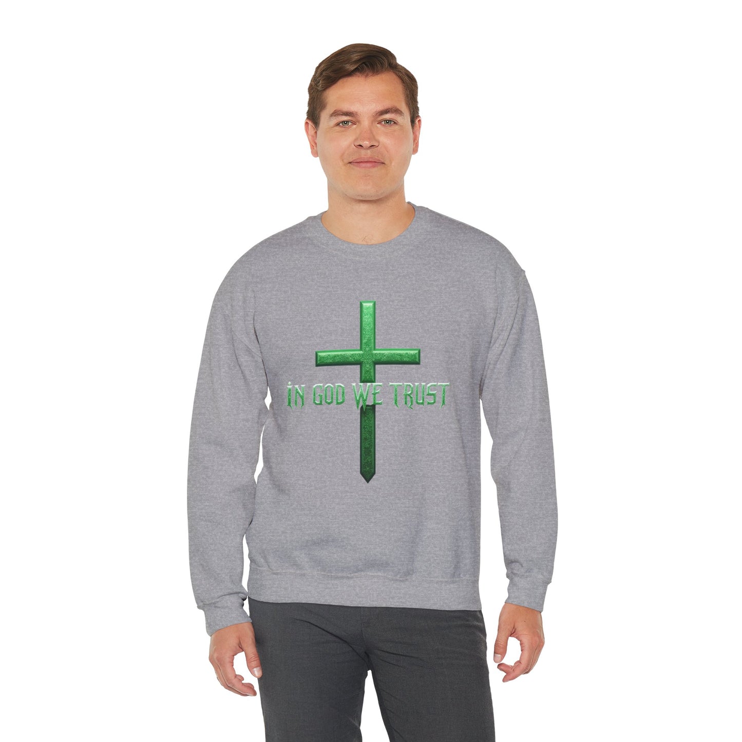 In God We Trust (Matrix) - Men's Christian Sweater