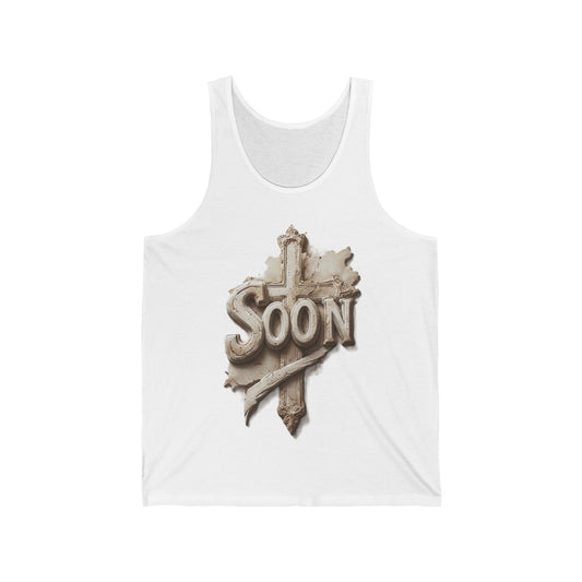 “Soon” Cross Men’s Tank Top – Strength in the Promise