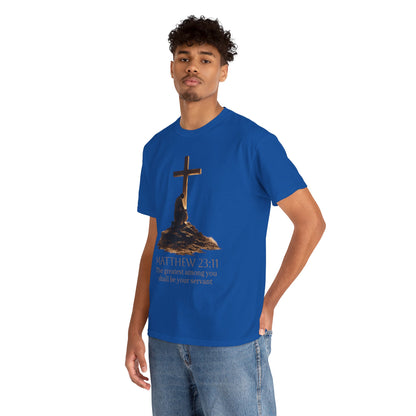Humble Servant - Men's Christian T-Shirt (Front Design)