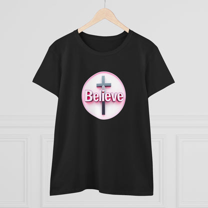 Believe | Women’s Christian T-Shirt with John 11:40