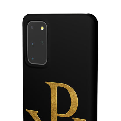 Our Eternal Hope in Christ - Black Chi Rho Snap Case for Samsung