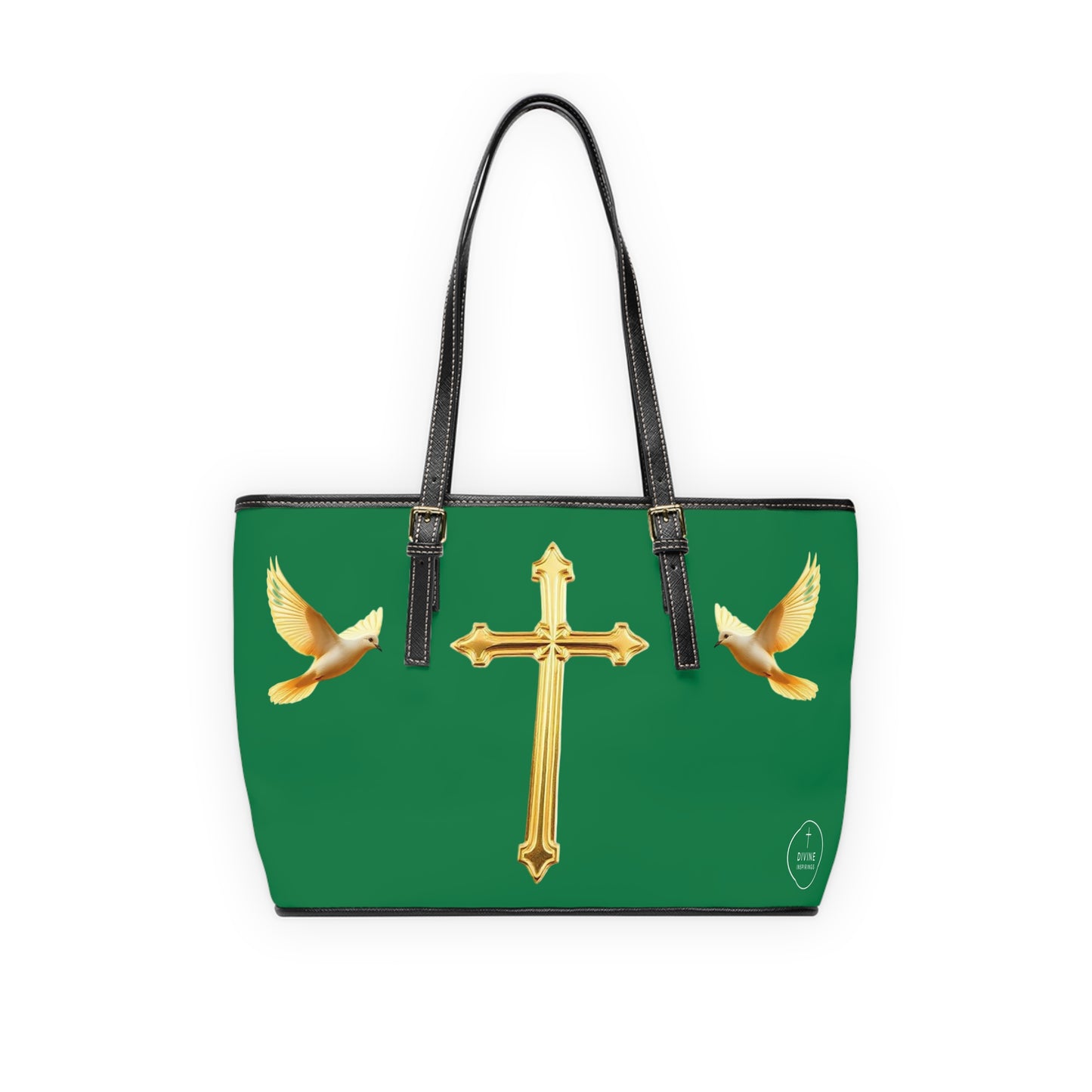 Faith, Peace, and Renewal Shoulder Bag in Green