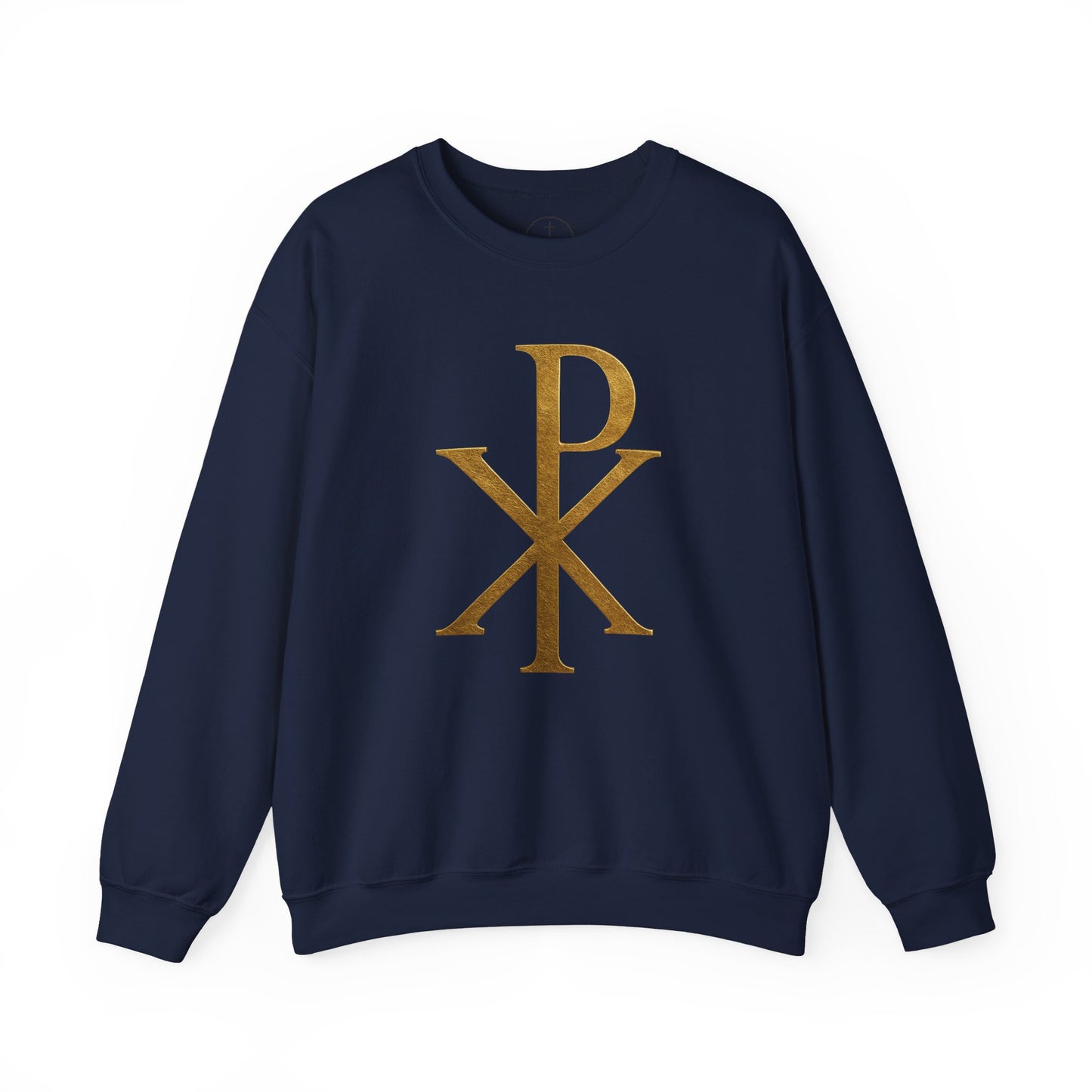 Chi Rho (Gold) - Men's Christian Sweatshirt