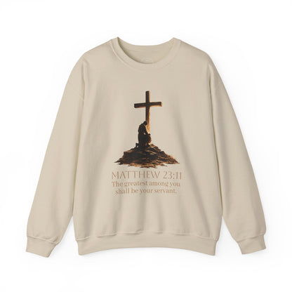 Humble Servant - Men's Christian Sweatshirt (Front Design)