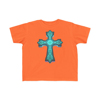 Shine Bright – Toddler Tee with Glowing Cross of Faith
