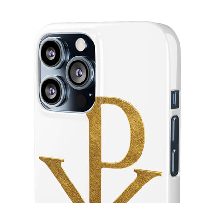 White Chi Rho Snap Case for iPhone – The Way, Truth & Life