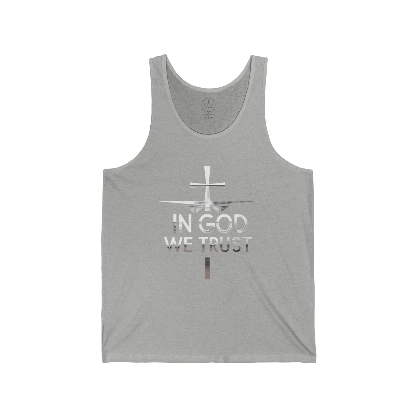 In God We Trust (silver) | Men’s Christian Tank Top