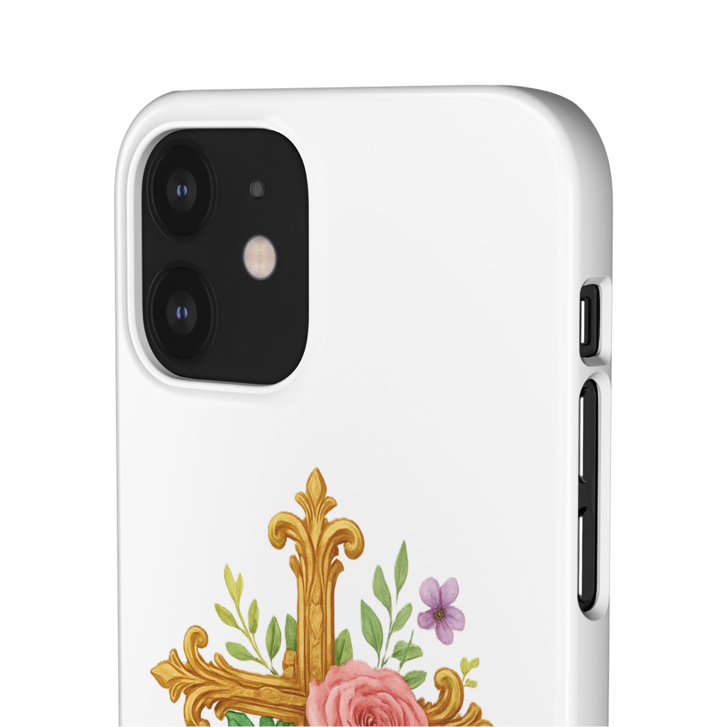 Floral Cross Snap Case for iPhone – Faith in Bloom