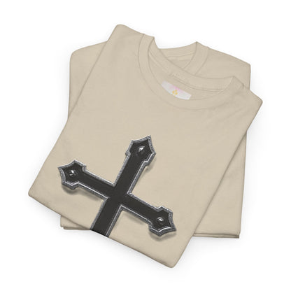 Warrior’s Cross Men’s Christian T-Shirt – Black Cross | Ephesians 6:11