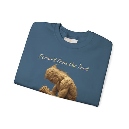 Formed from the Dust (Light Lettering) | Men’s Christian Sweatshirt with Genesis 2:7