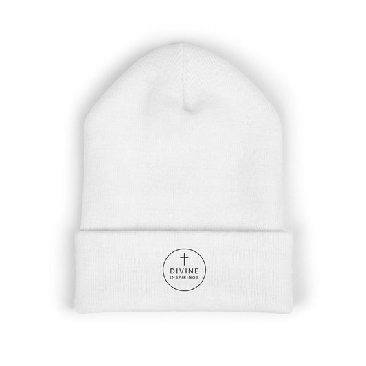 Divine Inspirings Cuffed Beanie – Black Logo Edition