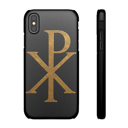 Black Chi Rho Snap Case for iPhone – The Way, Truth & Life