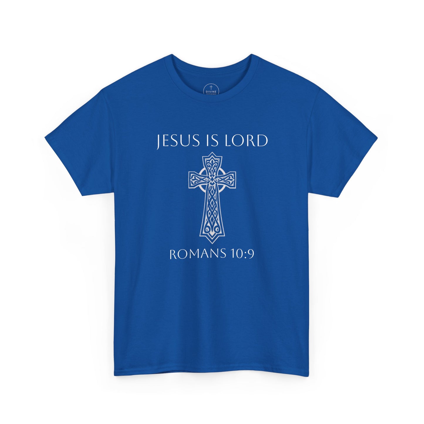 Jesus Is Lord – Men’s Christian Tee (White Lettering)