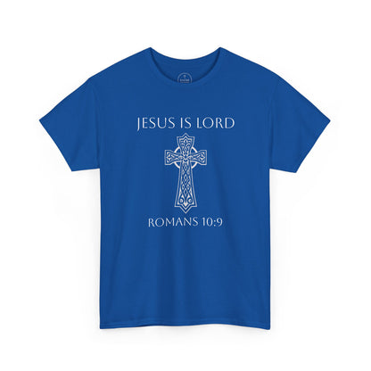 Jesus Is Lord – Men’s Christian Tee (White Lettering)