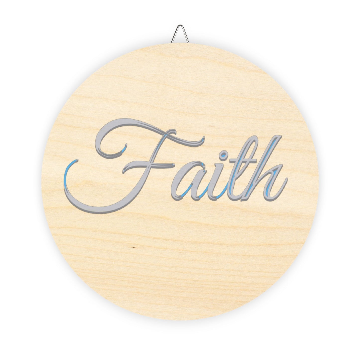 Faith, Hope and Love 'Faith' Wall Hanging  — Inspirational Christian Wooden Décor