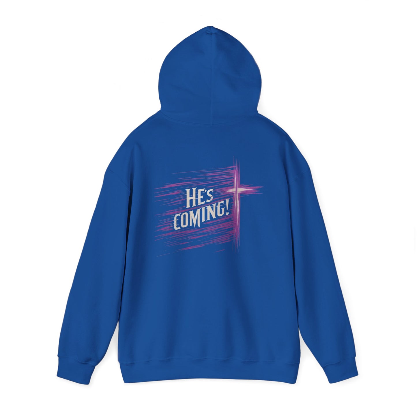 He's Coming – Women’s Christian Hoodie with Cross