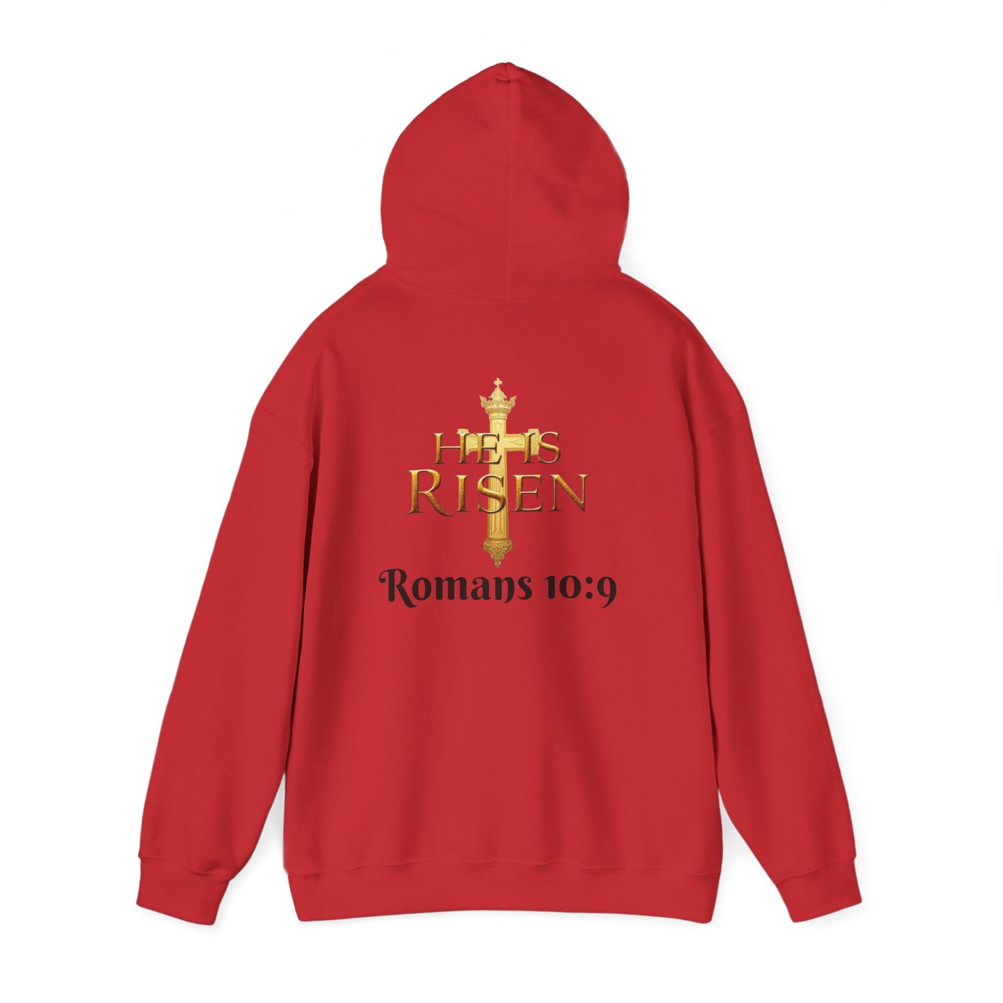 He Is Risen Men's Christian Hoodie (Dark Lettering)