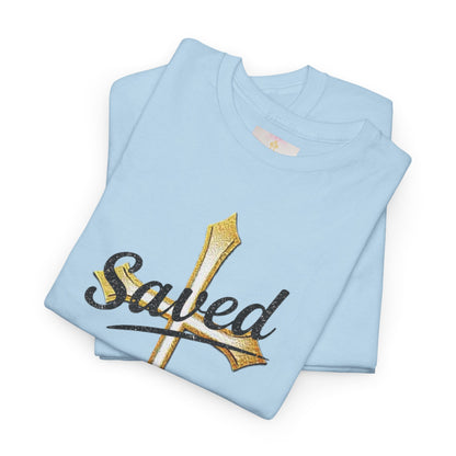 Saved Men's Tee – Christian Faith Apparel with Bold Design
