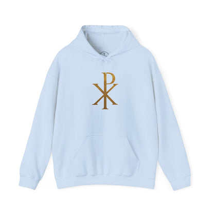 Chi Rho in Gold - Men’s Christian Hoodie