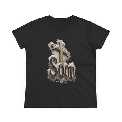 Christian Women’s T-Shirt – Soon Cross Tee